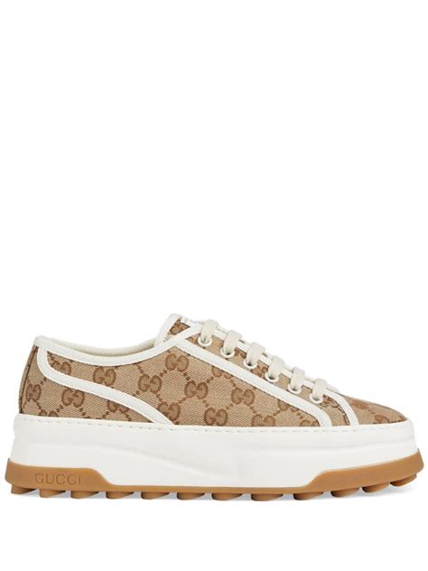 gucci sneakers tessuto gg camoscio|gucci gg sneakers women.